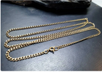 Vintage 9ct GOLD CHAIN Necklace - Very Long 26" - 5.9g