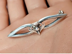 Silver OLA GORIE CELTIC Thistle Brooch - Sterling Silver - omg - 3.9g
