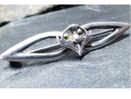 Silver OLA GORIE CELTIC Thistle Brooch - Sterling Silver - omg - 3.9g