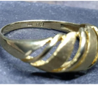 Vintage 9ct GOLD Celtic Weave RING - Hallmarked - Size P (7.5) - 2.5g
