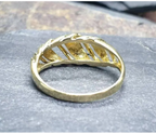 Vintage 9ct GOLD Celtic Weave RING - Hallmarked - Size P (7.5) - 2.5g