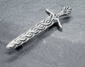 Vintage KILT PIN Dirk - Sword by Cook, Holland & Co - Sterling Silver c.1950s -