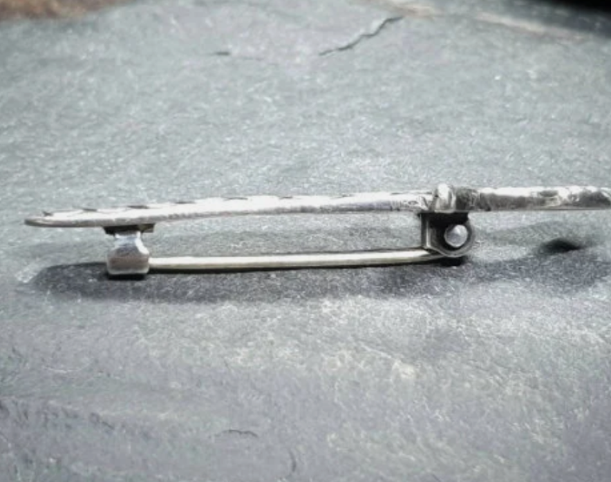 Vintage KILT PIN Dirk - Sword by Cook, Holland & Co - Sterling Silver c.1950s -