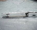 Vintage KILT PIN Dirk - Sword by Cook, Holland & Co - Sterling Silver c.1950s -