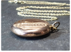 Vintage 9ct GOLD Circle LOCKET - Chester Hallmarked 1953 with 18" Chain - 2.5g