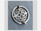 ORTAK SILVER  Brooch - Celtic Scottish St Magnus Cross - Malcolm Gray