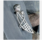 Vintage Celtic GLASGOW ROSE Brooch - Art Deco Style by Carrick - 4.2g