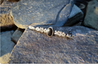 VICTORIAN SILVER BROOCH, Tie Pin Victorian Style, Vintage Mounring Onyx Stone