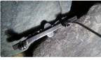VICTORIAN SILVER BROOCH, Tie Pin Victorian Style, Vintage Mounring Onyx Stone