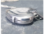 Vintage Sterling Silver HEART LOCKET - Celtic Knot Design on 17" Chain - 2.8g