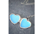 Vintage Sterling Silver HEART LOCKET - Celtic Knot Design on 17" Chain - 2.8g