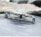 STERLING SILVER Celtic Star Knot Brooch - 4.1g