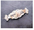 VICTORIAN Antique Brooch - Vine Leaf Sterling Silver Chester c 1896 - 3.2g
