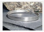 Vintage ANKH BANGLE Bracelet - Silver Hallmarks Egyptian Symbol of Life - 14.9g