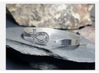 Vintage ANKH BANGLE Bracelet - Silver Hallmarks Egyptian Symbol of Life - 14.9g