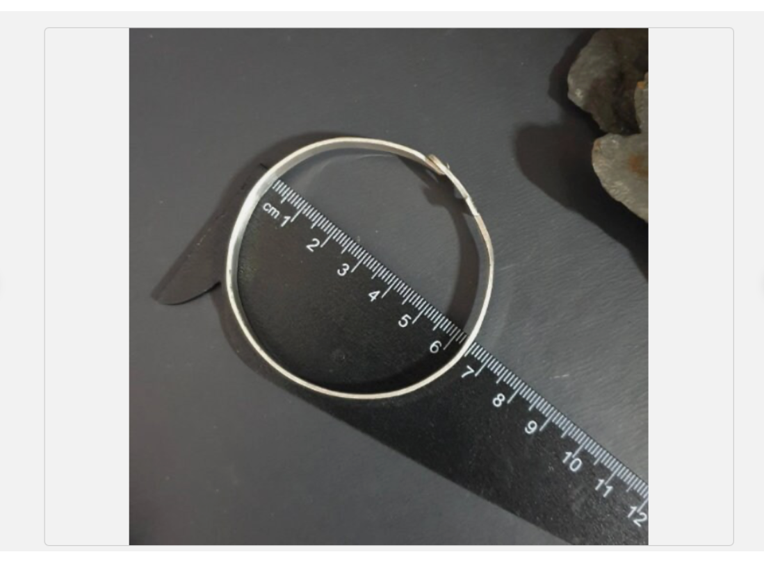 Vintage ANKH BANGLE Bracelet - Silver Hallmarks Egyptian Symbol of Life - 14.9g
