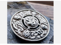 Large Vintage Celtic Shield Brooch - Hallmarked Chester c 1948 - 22.7g
