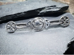 Vintage Sterling Silver Viking Ship Brooch Chester Hallmarks circa 1946
