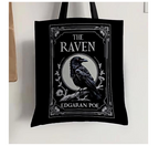 The Raven Tote Bag - Crow Witchy Shopping Shoulder bag