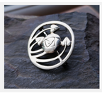 Vintage Celtic ROSE Brooch - Art Deco -5.8g