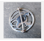 Vintage Celtic ROSE Brooch - Art Deco -5.8g