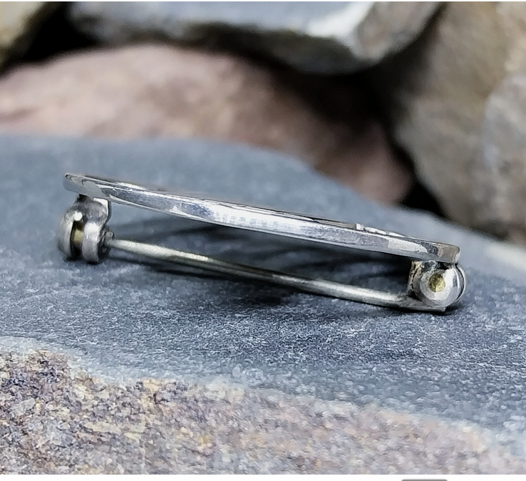 Vintage Shetland Silvercraft Viking Ship Long Boat Brooch - 4.5g