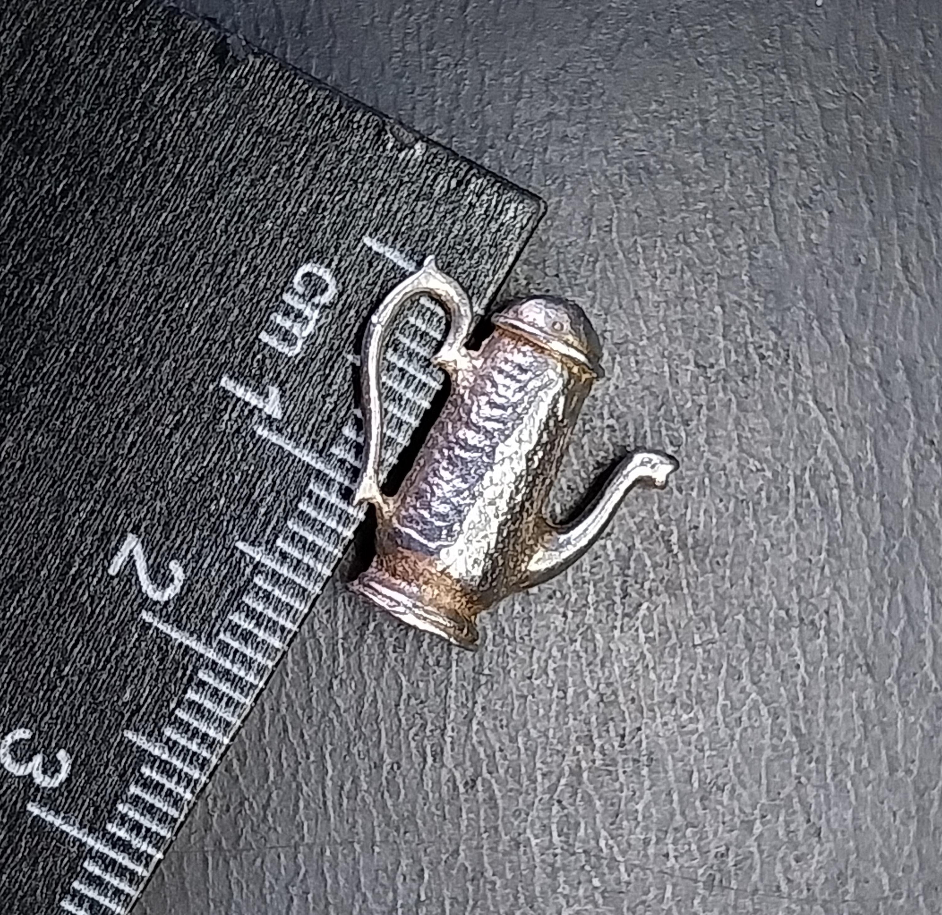Vintage silver Coffee Pot Charm - 4.8g