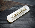 MOP MOTHER BROOCH - Antique Mother of Pearl with Silver
