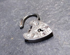 GEORG JENSEN SILVER Heart Lock Charm - for bracelet - Sterling Silver