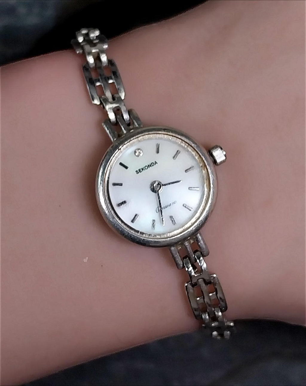 Vintage Sterling Silver WATCH - bracelet Strap 18cm - 14g