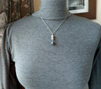 Sterling SilverTriple Drop Beads Necklace Pendant on 18" Chain - 4.9g