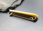 MOP MOTHER BROOCH - Antique Mother of Pearl with Silver