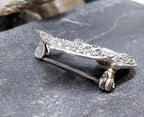 Vintage Sterling Silver Dolphin BROOCH  - Pin 5.9g