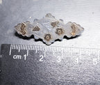 VICTORIAN Sweetheart Brooch - Rose Gold on Sterling Silver c 1880s - 2.5g