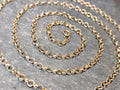 Vintage 9ct GOLD BELCHER Chain Necklace, 23" Long  Hallmarked - 3.1g