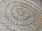 Vintage 9ct GOLD BELCHER Chain Necklace, 23" Long  Hallmarked - 3.1g