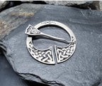 Vintage Scottish Silver CELTIC PENANNULAR Brooch c 1948 -  9.8g
