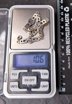Vintage Celtic Sterling Silver Bracelet - Mackintosh Rose Links - 19cm - 10.6g