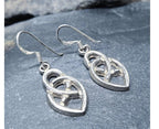 Sterling Silver CELTIC KNOT Dangling Earrings - 4.8g