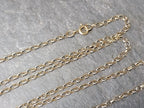 Vintage 9ct GOLD BELCHER Chain Necklace, 23" Long  Hallmarked - 3.1g