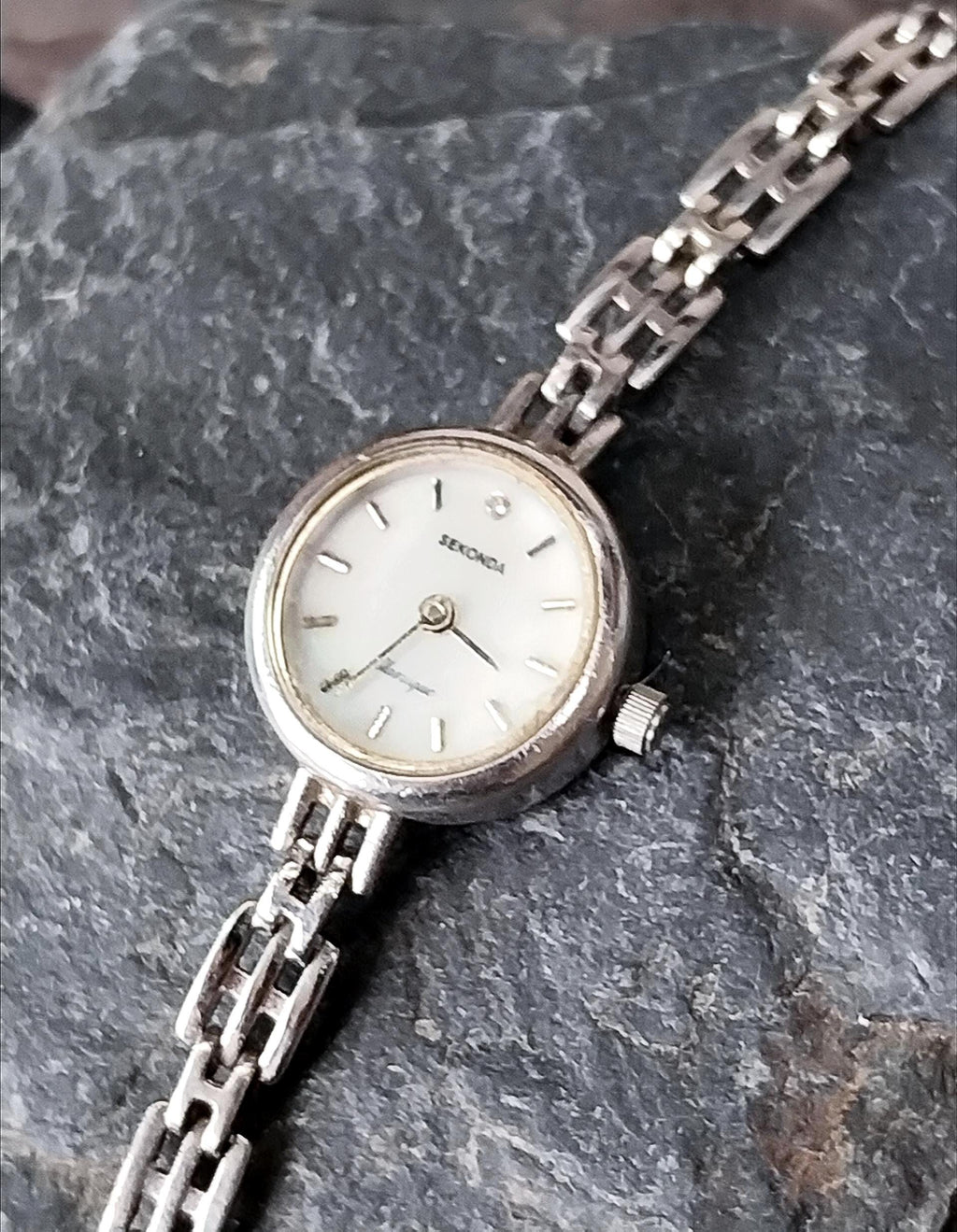 Vintage Sterling Silver WATCH - bracelet Strap 18cm - 14g