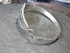 Vintage Sterling Silver Ra God ofCreation Bangle Bracelet - Egyptian - 21.7g