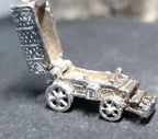 Vintage Silver COWBOY / GYPSY WAGON Charm - Opens Up - Bracelet - 5.1g