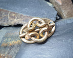 Antique 9ct Gold Infinity Lovers Knot  brooch Pin - 17.5g