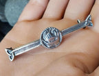 Vintage Sterling Silver Viking Ship Brooch Pin - Edinburgh circa 1937 - 7.5g