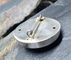 Antique Victorian SILVER ETRUSCAN Bullseye Brooch - 9.1g