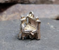 Vintage Silver PIANO MAN Charm - for bracelet or miniature model - 2g