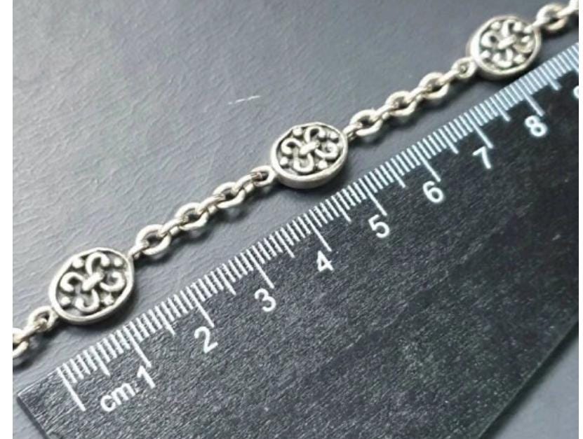 Vintage STERLING SILVER CELTIC Bracelet - 20cm - 13.9g
