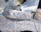 Vintage Georg Jensen SILVER Star BANGLE Bracelet c 1976 - 29.5g