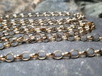 Vintage 9ct GOLD ROLO BELCHER Chain Necklace, 23.5" Long  Hallmarked - 7.3g